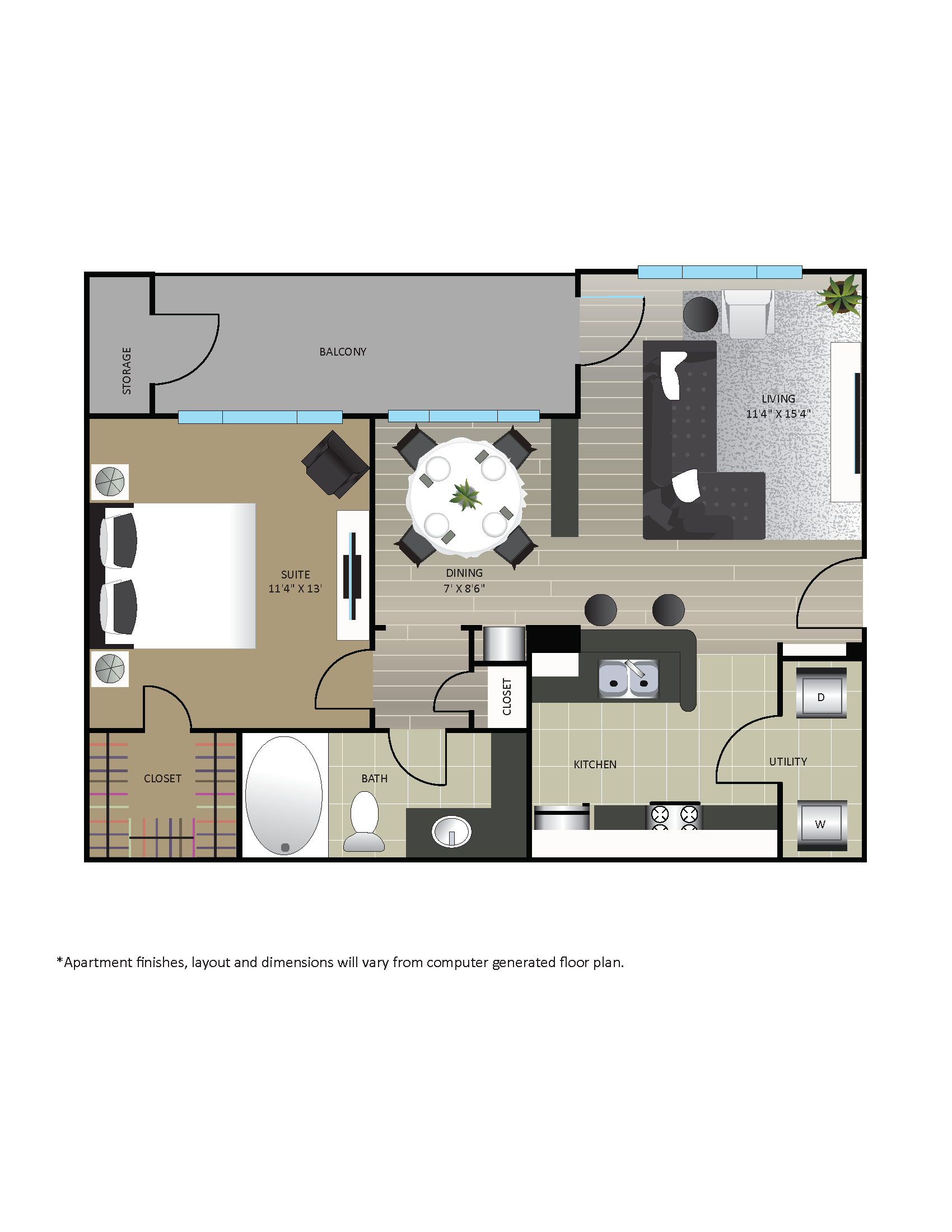 A1 floor plan